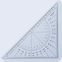 LINEX 2800MH Nautischer Winkelmesser, Navigation Kursdreieck, 28 cm, Längenmaßskala