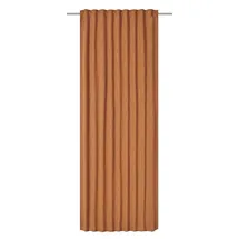 ELBERSDRUCKE Gardine mit verdeckten Schlaufen Sunny 05 Terra-rost Blickdicht 255 x 140 cm Vorhang für Wohnzimmer Schlafzimmer Küche Flur Kinderzimmer