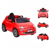 vidaXL Kinder-Elektroauto Fiat 500 Rot