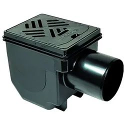 comfort-Kellerablauf Drehfix aus Kunst- stoff Rost schwarz Nr. 27301-C DN 100