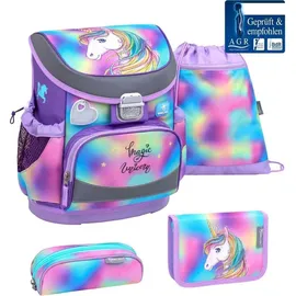 Belmil Mini-Fit Schulranzen-Set 4tlg Rainbow