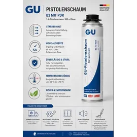 Gretsch-Unitas Pistolenschaum Montageschaum Set 12 x 500 ml grau