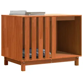 vidaXL Hundehütte Wachsbraun 90 x 60 x 67 cm Massives Kiefernholz