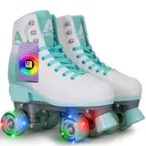 Apollo Disco Roller, Classic Roller, Rollschuhe für Kinder und Erwachsene, größenverstellbare Quad-Skates, 3 Größen, verstellbar von 31 bis 42, Rollschuhe Damen in schicken Designs