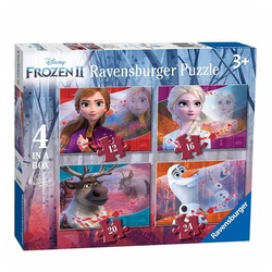 Disney Frozen Puzzle 4 in 1 Kinder Puzzle Box Disney Frozen II Eiskönigin Ravensburger, 24 Puzzleteile