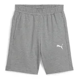 Puma teamGOAL Casuals Sweatshorts Jungen 33 medium gray heather/white 140