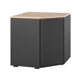 Vicco Eckkommode Betti 78 x 78 cm Anthrazit/Sonoma