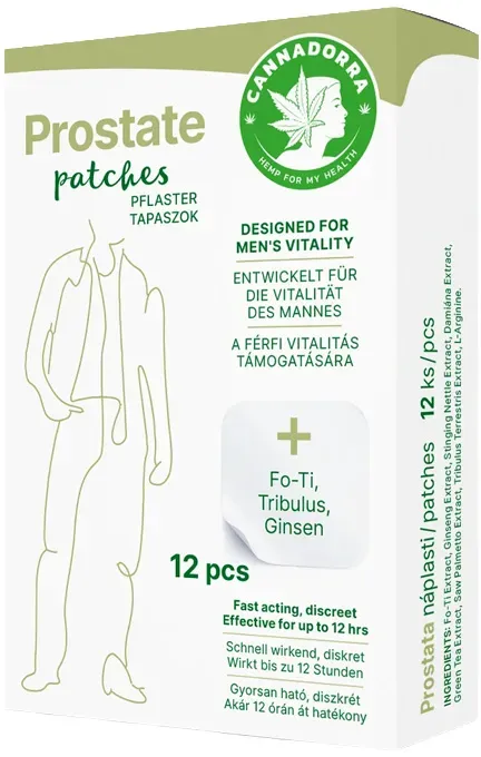 Hanf Gesundheit Prostata-Pflaster für Männer – 12 Stk.