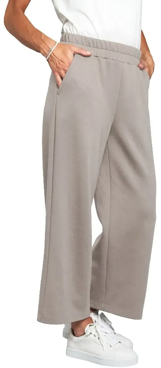 7/8-Hose SEIDEL MODEN, Damen, Gr. 44, N-Gr, walnuss, Single Jersey, Obermaterial: 50% Polyester, 45% Viskose, 5% Elasthan, Basic, lässig geschnitten 7/8-Länge, Hosen 7/8-Hose, in hochwertiger Jersey-Qualität, MADE IN GERMANY