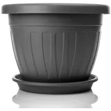 BigDean Blumentopf 50 x 50 x 38 cm Anthrazit
