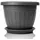 BigDean Blumentopf 50 x 50 x 38 cm Anthrazit