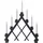 Star Trading Fensterleuchter Rut dunkelgrau