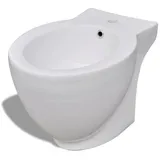 vidaXL Runder Bidetständer Weiß Hochwertige Keramik
