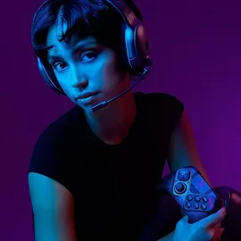 PDP Victrix Pro BFG Controller Schwarz/Lila für PS5/PS4/PC