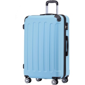 BEIBYE Hartschalen-Koffer Trolley Rollkoffer Reisekoffer Handgepäck 4 Rollen (M-L-XL-Set) (Glacial Blue, XL)