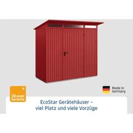 Hörmann Gerätehaus Trend-P 2,38 x 1,08 m Purpurrot