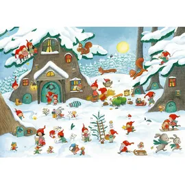 Coppenrath Verlag Sticker-Adventskalender - Im Wichtel-Wimmelwald