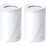 TP-Link Deco BE65 Wi-Fi 7 Mesh System, 2er Pack BE9300 Tri-Band 4x 2.5 GbE LAN/WAN