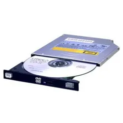 Lite-On DU-8AESH, Schwarz, Vorderseite, Senkrecht, Notebook, DVD±RW, SATA