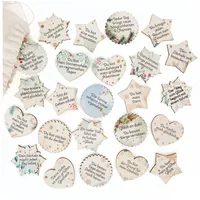 Logbuch-Verlag Dekofigur Glücksbringer aus Holz mit Sprüchen, 24 Stück, 4 cm, Adventskalender