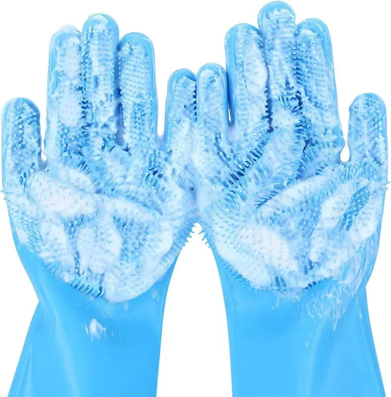 Pecute Haustier-Pflegehandschuhe, Silikon, für Hunde und Katzen