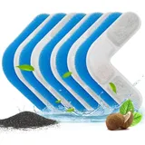 5er-pack Ersatzfilter Für Katzenbrunnen, 4-stufiges Aktivkohle-filtersystem, Für 2,2-liter-trinkbrunnen, Wasserspender Für Katzen Und Hunde