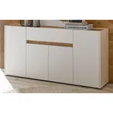 furn.design Sideboard 170 x 87 cm Weiß / Eiche