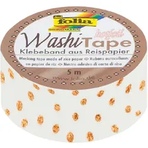 Folia Washi Tape Roségold Dots 5 m