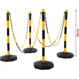 KS Tools Absperrpfosten-Satz mit Kette 13-tlg