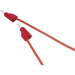 Voltcraft VC-10906895, Testleitungssatz, Rot, 1 m, Gerade, Gerade