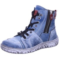 Krisbut Damen Stiefeletten blau-Kombi Gr. 38 - 38