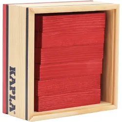 KAPLA - Holzbausteine, rot, 40er Box