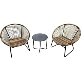Happy Home Garten-Set 3-tlg. Braun