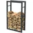 BC-ELEC Holzablage Stahl 100 x 60 x 25 cm Schwarz