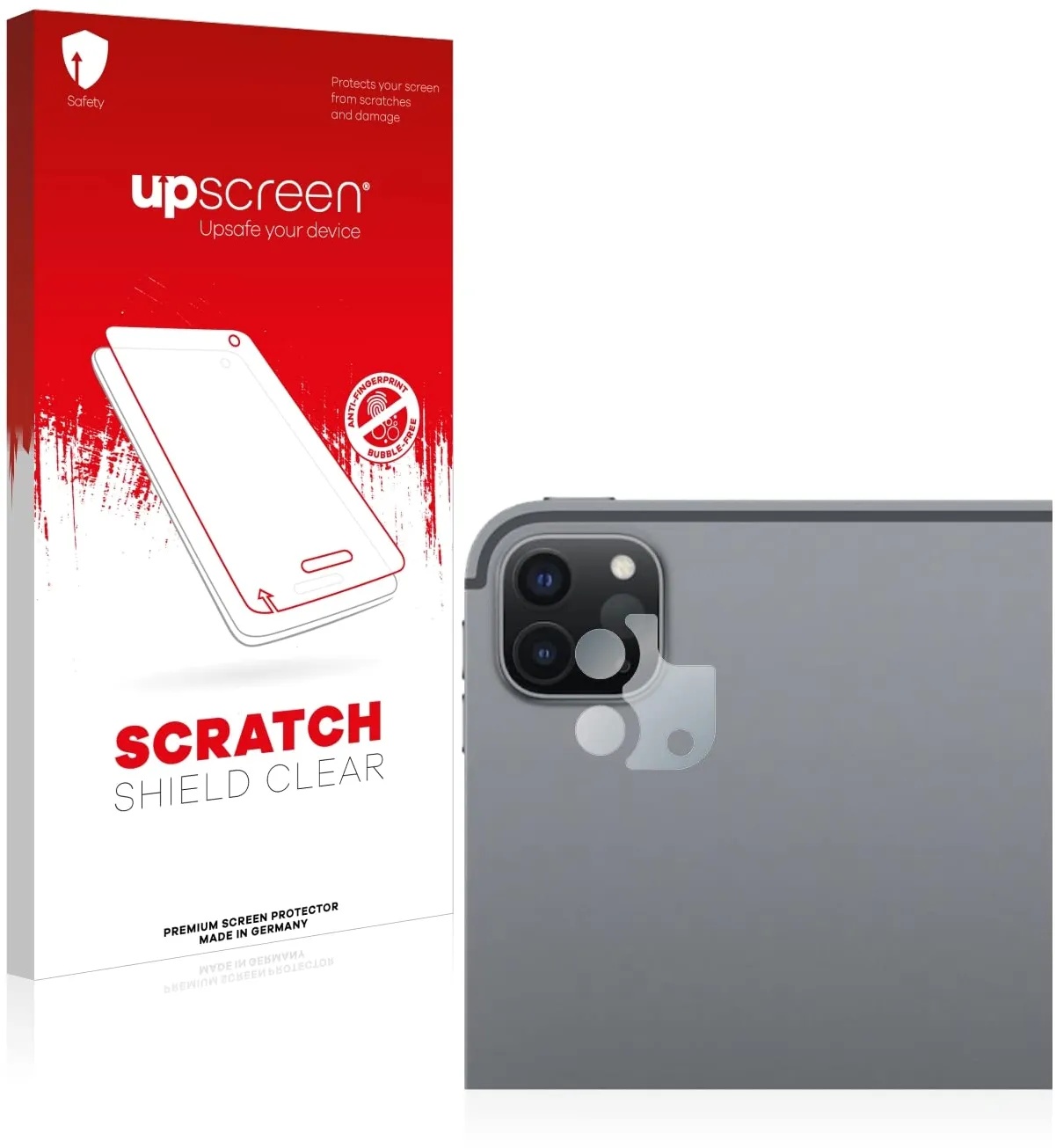upscreen Schutzfolie für Apple iPad Pro 11" 2022 (NUR Kameraschutz) – Kristall-klar, Kratzschutz, Anti-Fingerprint