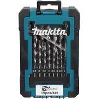 Makita Metallbohrer-Set 1-10 mm 19 tlg.