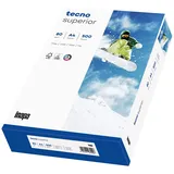 Inapa Drucker-/ Kopierpapier tecno Superior: 80 g/m2, A4, 500 Blatt, hochweiß, 2-fach gelocht