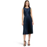 Betty & Co Damen Chiffonkleid mit Plissee Dunkelblau,42