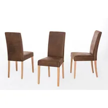 Home Affaire Esszimmerstuhl HOME AFFAIRE "Lea, TOPSELLER", braun (braun antik), B:45cm H:95cm T:50cm, Microfaser aus 100% Polyester in Antikleder-Optik, Stühle, Esszimmerstuhl, strapazierfähiges Material, Gestell aus Massivholz