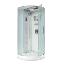 AcquaVapore D37-10R0-EC Dusche Duschtempel Komplett Duschkabine 90x90 MIT 2K Scheiben Versiegelung