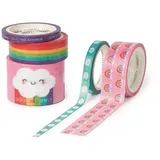 Legami Klebebänder aus Papier 5er Set Regenbogen
