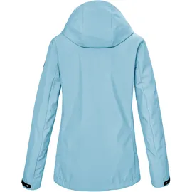 KILLTEC Damen Softshelljacke/Outdoorjacke mit Kapuze KOS 102 WMN SFTSHLL JCKT, eisblau, 46,