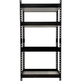ProLiving Schwerlastregal Steckregal Metallregal Werkstattregal Kellerregal schwarz Verschiedene Größen 875kg belastbar schwarz (137x71x30 cm)