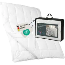 nyvi 4-Jahreszeiten Bettdecke DreamScience AllYear - Sommerdecke und Übergangsdecke mit Druckknöpfen ergeben warme Winterdecke - Ganzjahresdecke - Waschbar Anzahl:2;Größe:155x200 cm