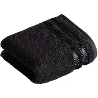 VOSSEN Cult de Luxe Gästehandtuch 30 x 50 cm schwarz 3 St.