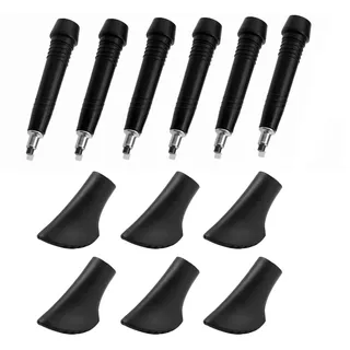 8 Stück Nordic Walking Stöcke Gummipuffer Gummistopper für Walkingstöcke Walking Stöcke Gummipuffer für Trekkingstöcke Ersatz Gummi Puffer- Asphalt - Kies & Gebirge(A,B) (c)