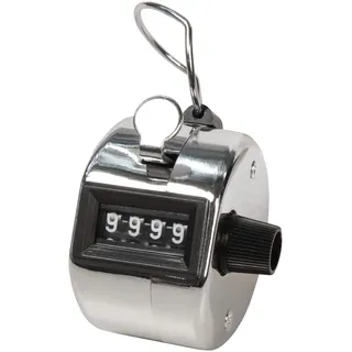 McPower Mechanischer Handzähler Metallgehäuse mit Ring 0-9999