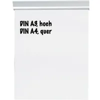 Maul Papierklemmschiene 6246308 DIN A3 Aluminium matt silber