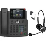 GEQUDIO IP Telefon mit Netzteil & Fritzbox, Telekom kompatibel
