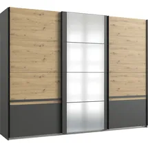 WIMEX Schwebetürenschrank Gibraltar 270 x 210 x 64 cm Grau
